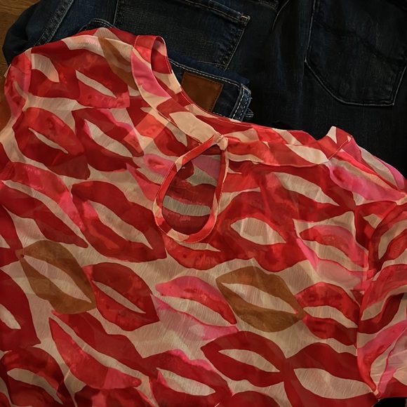 Get ready for Valentines!   Victoria’s Secret Sleep Top.   SEE THROUGH - Picture 2 of 3